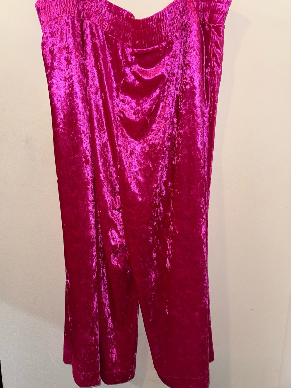 a new day Velvet Wide-Leg Lounge Pants in Fuchsia Pink - Picture 5 of 5